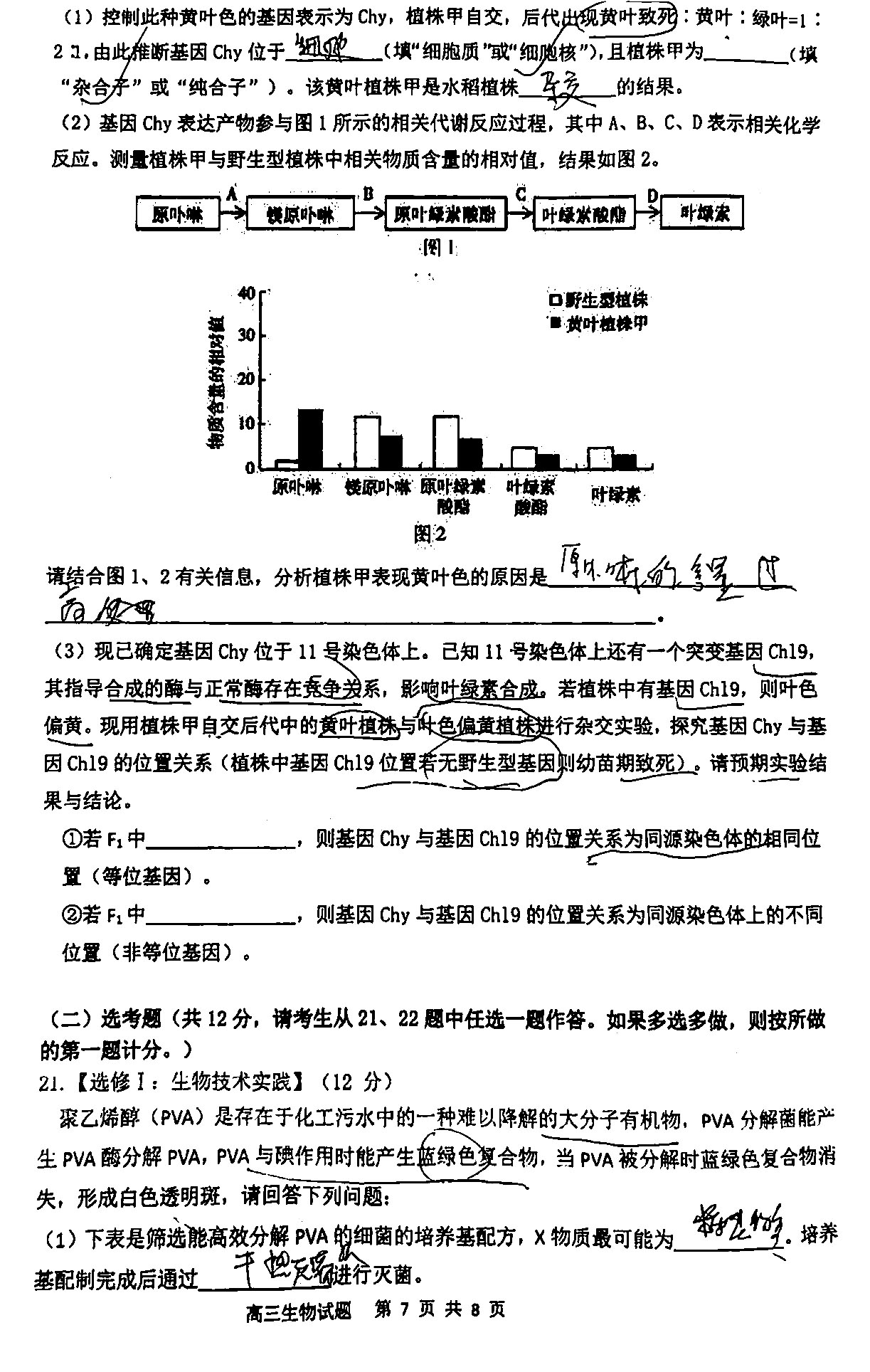 广东省高三生物试卷分析